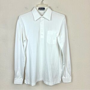 Countess Mara Polo Long Sleeve Men's White Shirt